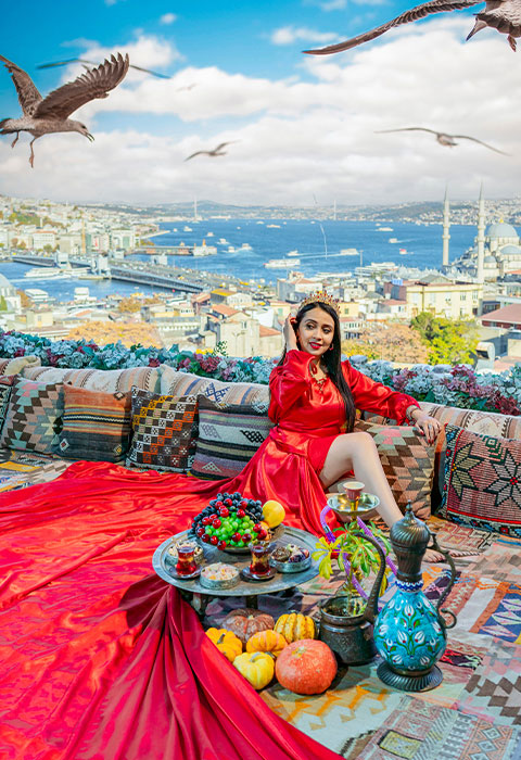 Rooftop photoshoot with Bosphorus View